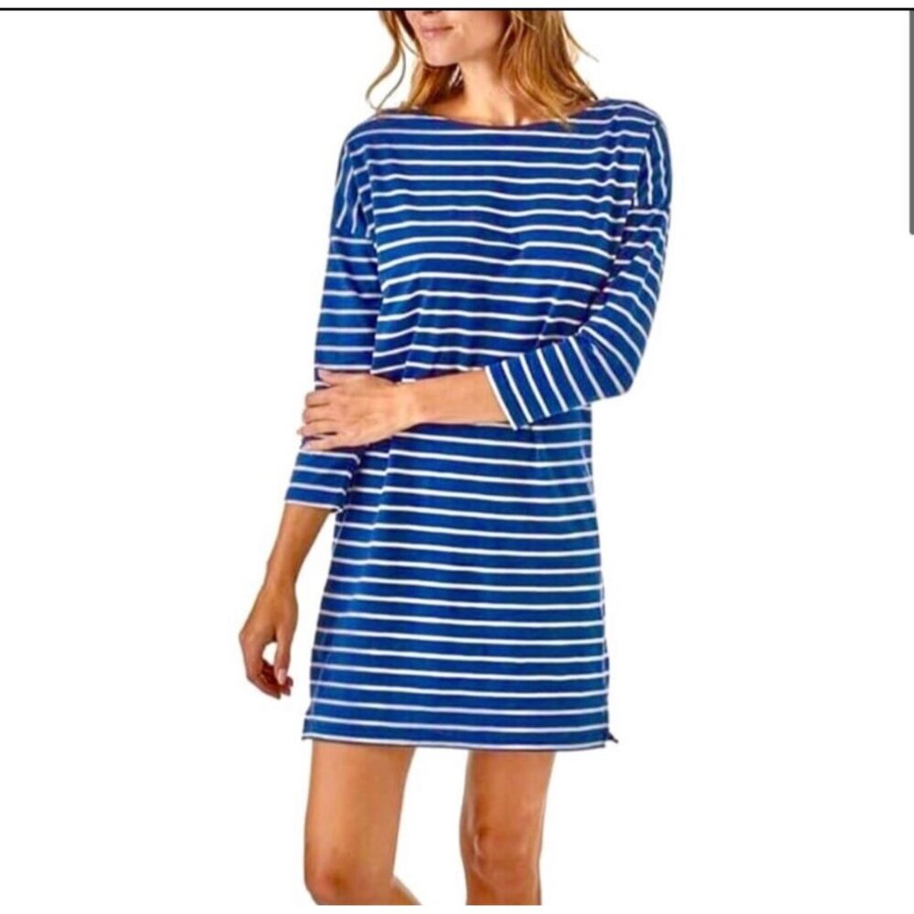 NWT Patagonia Seatroller Stripe Imperial Blue Dress Sz XS